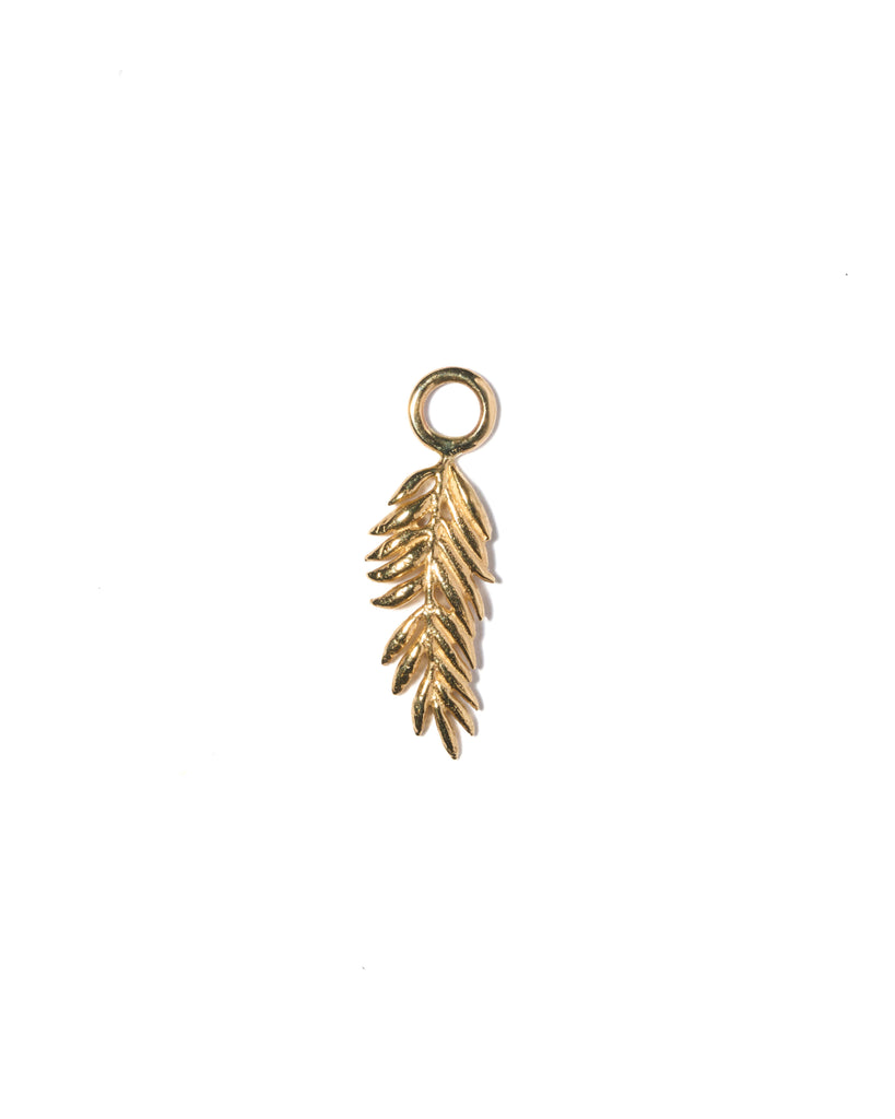 Earring charm Feather