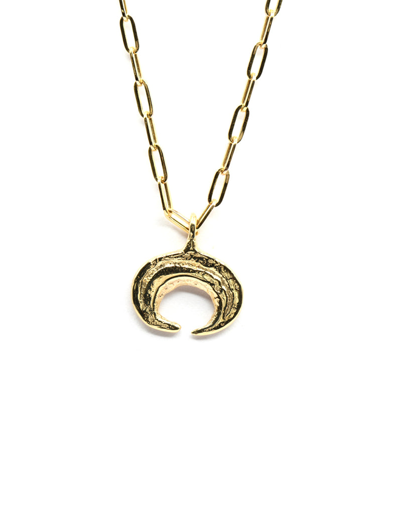 Viking moon necklace